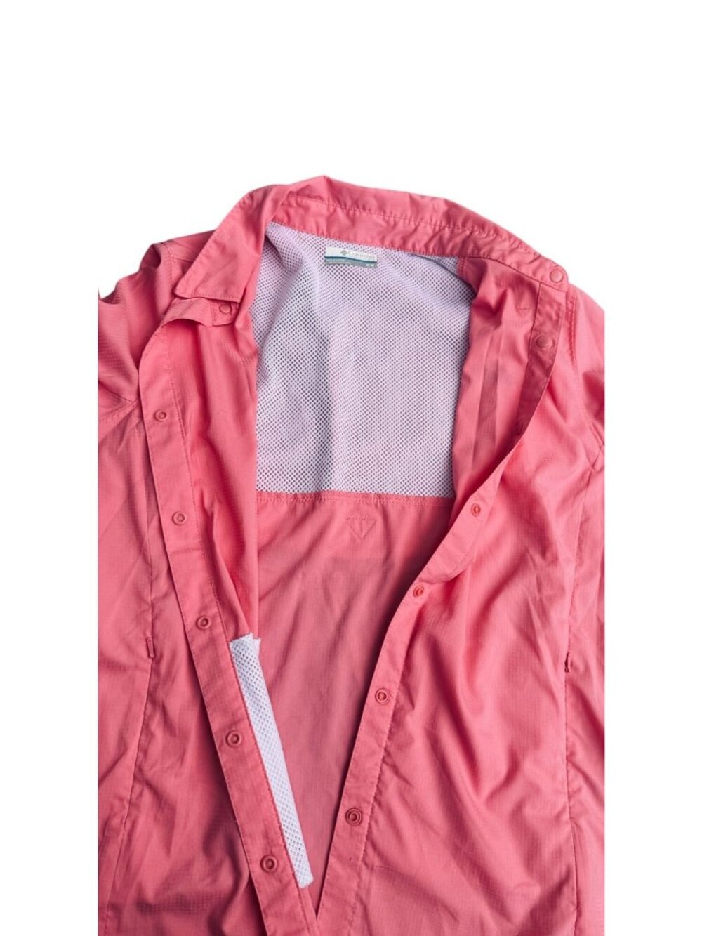 Columbia PFG Womens Pink Long Sleeve Vented Fishing Shirt Medium - Picture 3 of 9